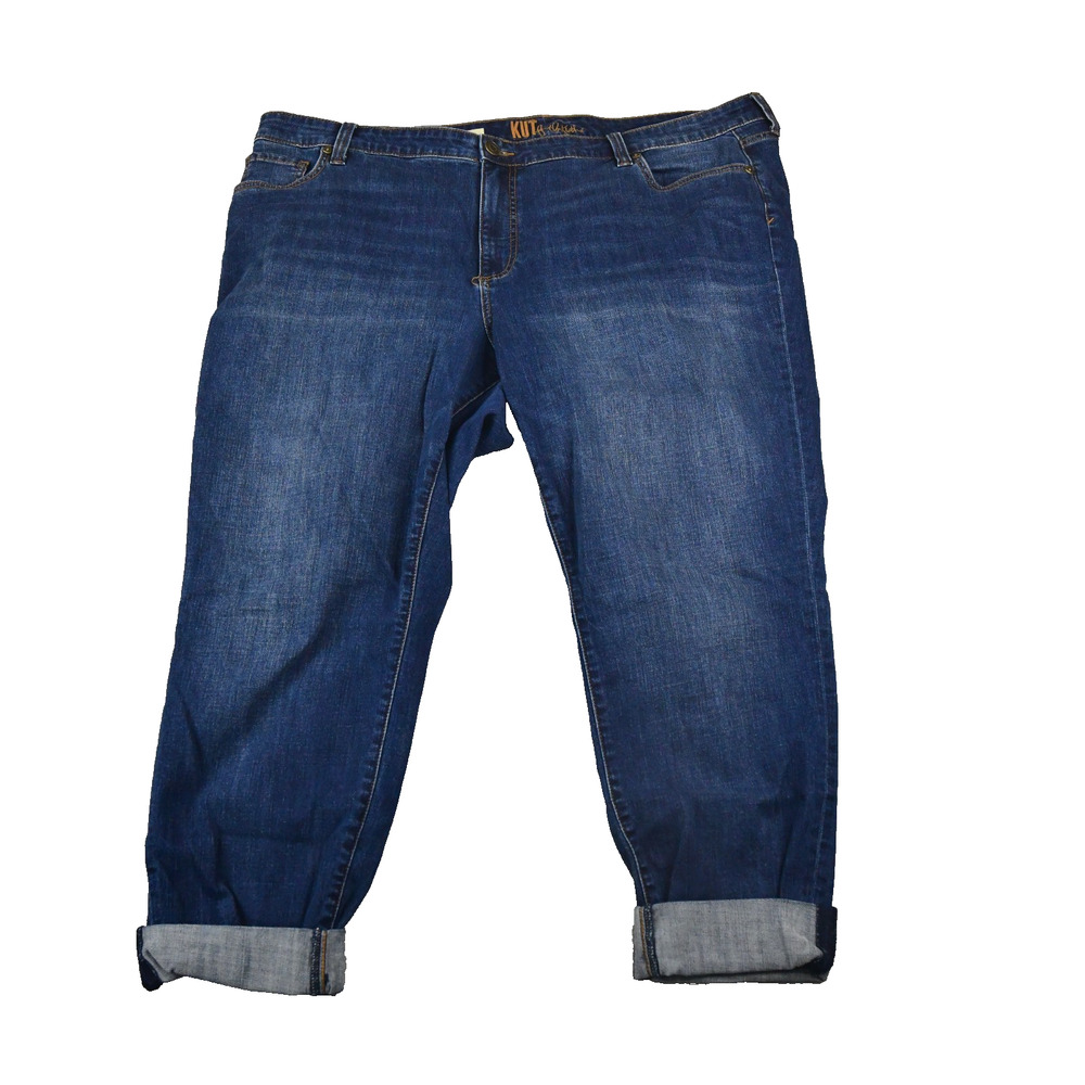 Kut from the Kloth Jeans Womens 20W (44x24) Asher Ankle Straight Cuffed Capri